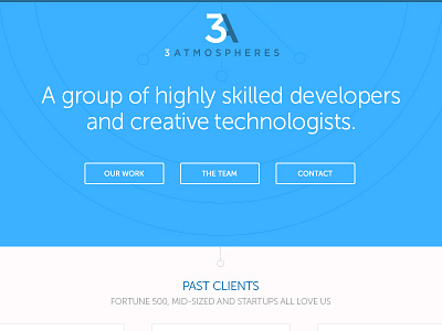 3A site design clean flat freshthrills portfolio simple studio