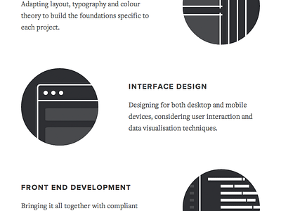 Portfolio Skills browser design development editor freight text pro illustrations interface portfolio profile proxima nova skills