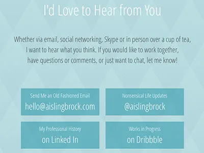 Contact contact portfolio