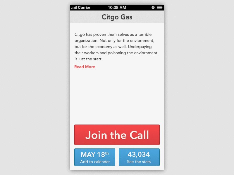 Initial Design Test animation application gif ios list political