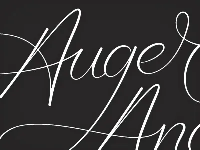 Auger Angels. calligraphy identity lettering logotype typography