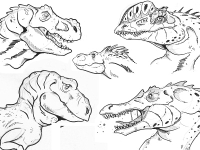 Dinosaurs Sketch baryonyx classic dino dinosaur dinosaurios dylophosaurus jurassic lagarto modern raptor reptil reptiles rex t rex tiranosaurio tyrannosaurus