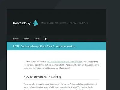 Frontendplay article blog cyan flat frontend frontendplay