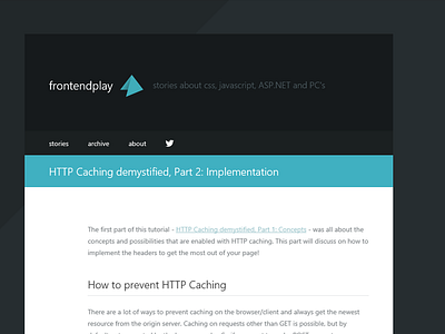 Frontendplay article blog cyan flat frontend frontendplay