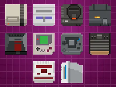 Powerup System Icons atari gameboy genesis icons ios nes powerup snes