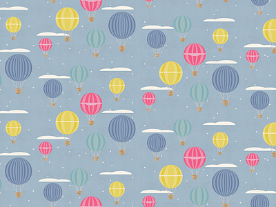 Balloons Pattern balloons graphic graphic design hot air balloon illustration pattern pattern design print print design surface pattern design vector