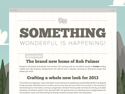 Branded Seven Holding Page design holding page illustration ui website