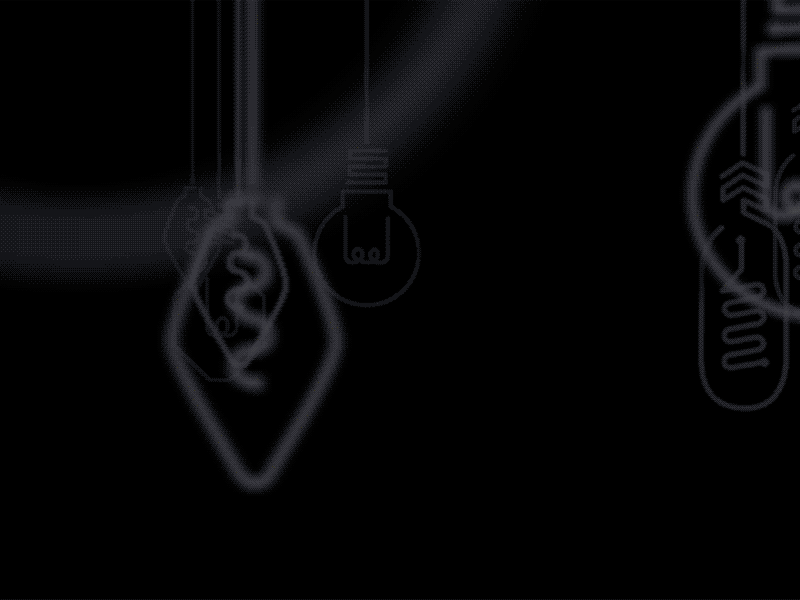 Uncommon Sense Intro Dribble animation gif light bulb typography