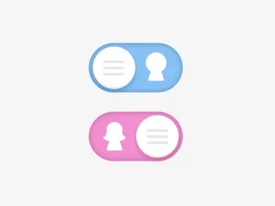 Gender switch button female gender icon iphone male