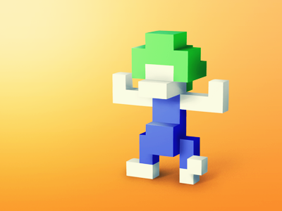 Lemmings amiga game illustration photoshop pixel retro