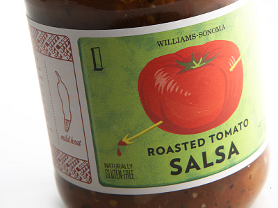 Roasted Tomato Salsa food gourmet packaging salsa williams sonoma