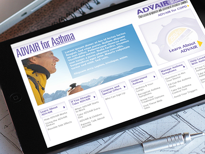 Advair UI design interactive interactive media interface media mobile multimedia rich media ui ux