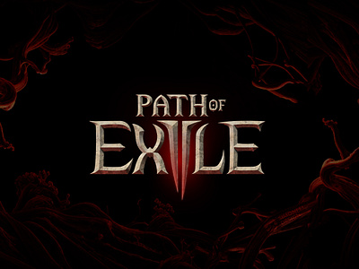 My take on the PoE 2 logo (Path of Exile 2 logo redesign) 3d logo arpg board game logo branding dark fantasy fantasy font fantasy typography game logo gaming lettering lettermark logotype material medieval metal mmorpg logo rpg logo text effect typography wordmark