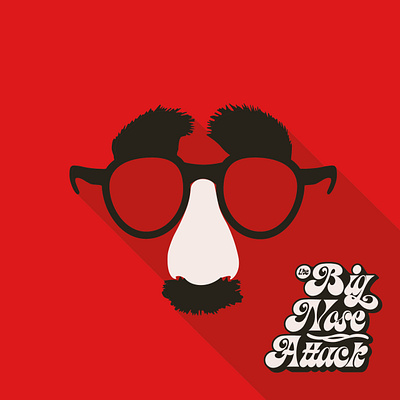 BigNoseAttack_vinyl album design graphic design illustration logo