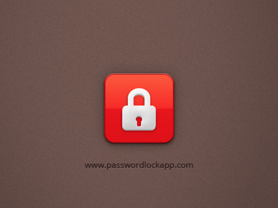 Passwordlock PRO - iPhone app 17seven brown clean icon design iphone app icon orange password manager app ui design