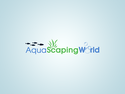 Aqua Scaping World - Logo Design aqua logo logo design