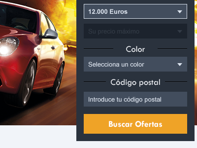 Landing form automobile industry button design form landing ui ux web