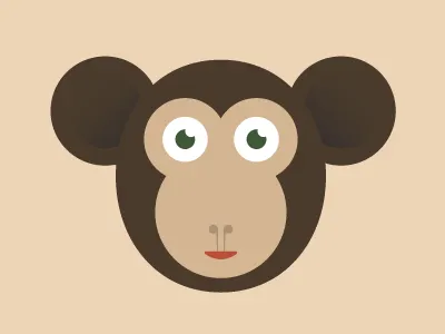 Monkey animal illustration