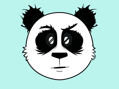 Panda Bear adobe adorable animal bear beast cartoon character creature cs6 cute ears eyes face forest fur furry hair hairy illustration illustrator nose panda rawr wild