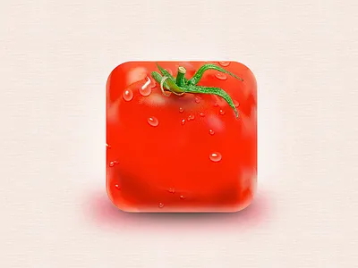 iTomato app cool drop fresh i icon ios ipad iphone red tomato vegetable