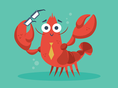 Lobster Character character design lobster logo