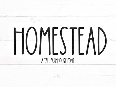 Homestead | Tall Farmhouse Font