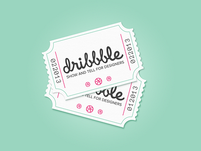 2 Dribbble Invites dribbble invitation invites tickets