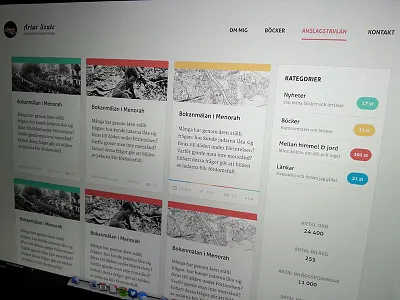 Blog section blog branding design flat flat design ui website