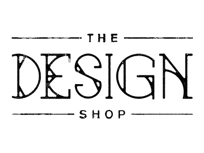 TDS three geometric lettering shape