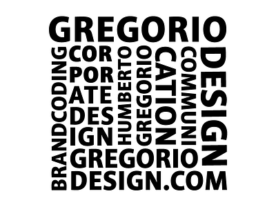 Gregoriodesign Logo logo self promotion type typographic