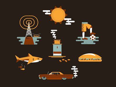 San Jose illustration light tower lowrider sandwich shark soccer sun vietnamese coffee