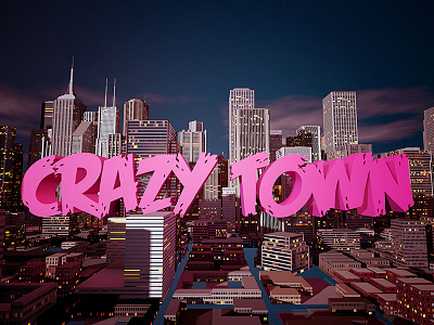 Crazy Town c4d gsg city kit