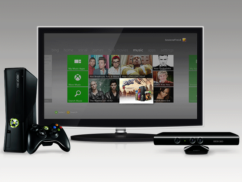 Game On ad advertising branded destination experience dance central gears of war gif microsoft smart tv xbox
