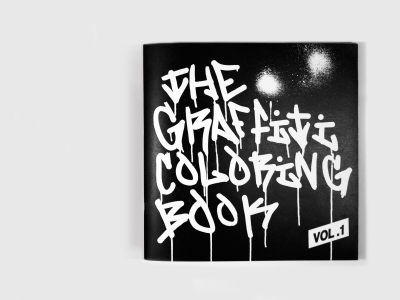 The Graffiti Coloring Book vol. 1 book design graffiti print