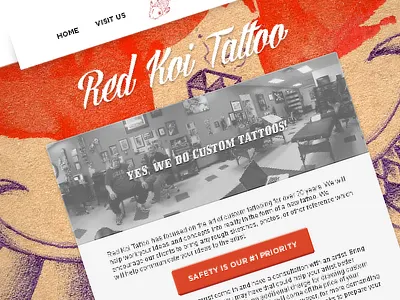 Red Koi Tattoo art design red koi tattoo ui website