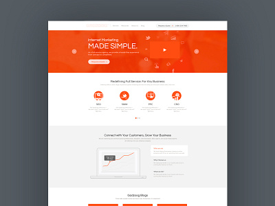 Internet Marketing Agency (IMA) clean crm design homepage ppc seo simple website