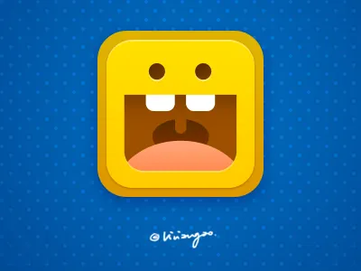 Magazine Logo app cute icon logo mobile ui yellow