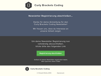 Newsletter Registration Design email html newsletter notification