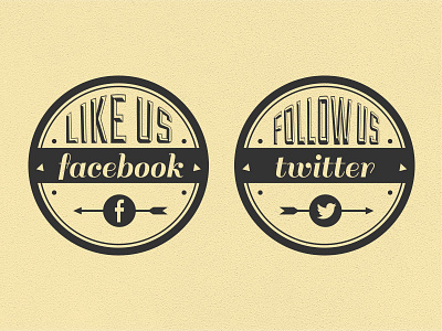 Social badge badge design facebook icons social twitter