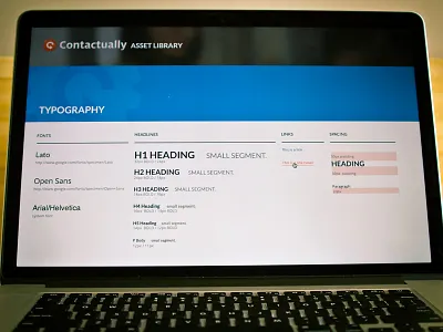 Contactually Asset Library contactually design desktop screen ui user interface website