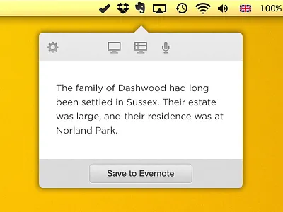 Quick Note evernote note os quick x