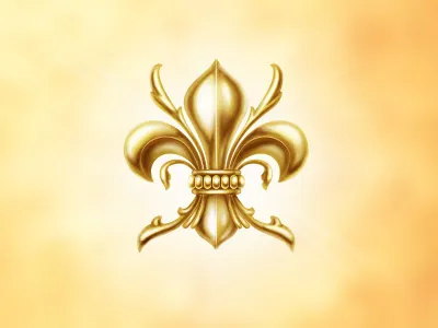 Fleur De Lis de fleur gold lis
