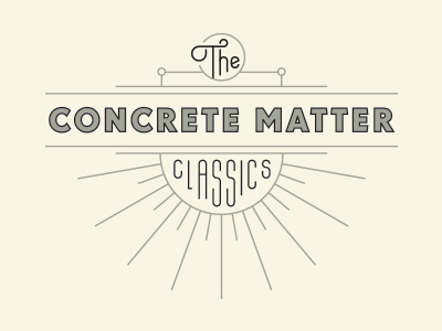 The Concrete Matter Classics typography