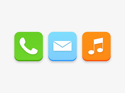 iOS 7 Stock Icons Concept 7 apple concept design flat icons illustrator ios mockup photoshop