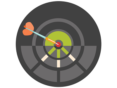 Dart app badge dartboard darts fun graphic design ui ux