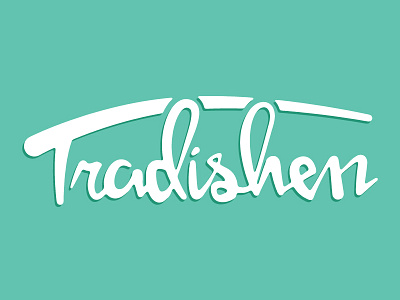 Tradishen dish font kitchen logo logotype meal plan radish tradition type typography