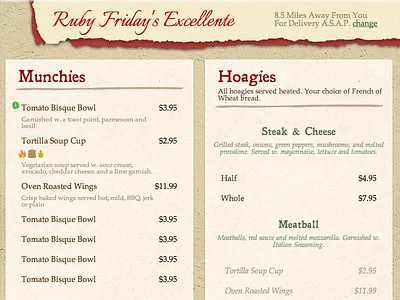 WISDOM - Italian Theme delivery depth food menu header menu paper plaster restaurant restaurant delivery restaurant menu shadows stucco texture