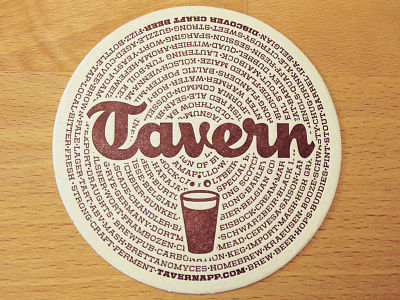 Tavern Coasters beer craft beer logo photo tavern united