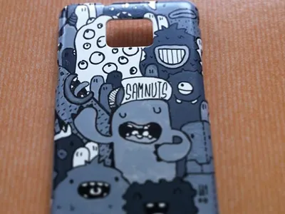 Coque Samsung case coque custom doodles molotow monsters posca samnuts samsung