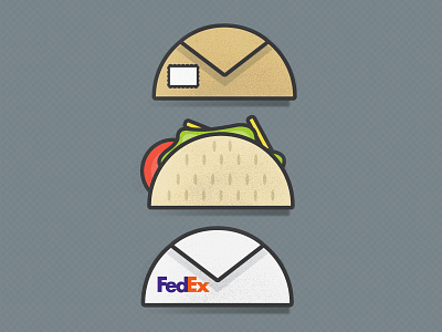 Tacolope 2 backgound brown card clean color concept creative cute design email flat food icon icons illustration illustrator mail minimal package packaging pattern render taco texture ui